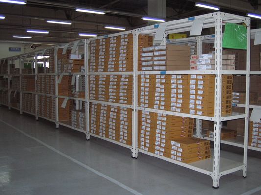 スロット式アングルラック メタルライトデューチ 棚 粉末で覆い