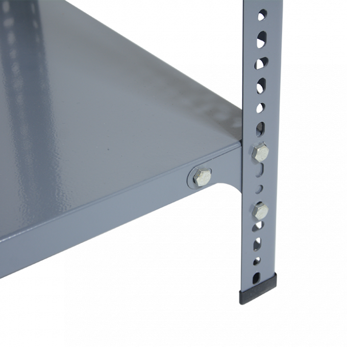 倉庫収納用の鉄製家庭用スロット角鋼棚 4