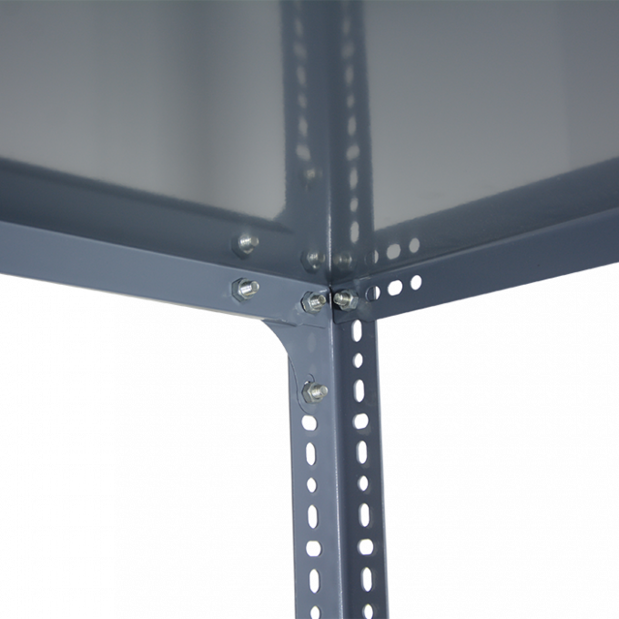 倉庫収納用の鉄製家庭用スロット角鋼棚 5