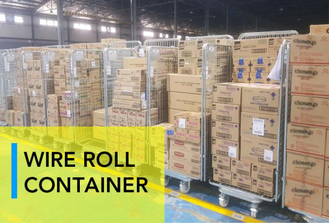 ワイヤ・メッシュ ステール ネスティング セキュリティ ロール ケージ ロッリー склад 収納用 0